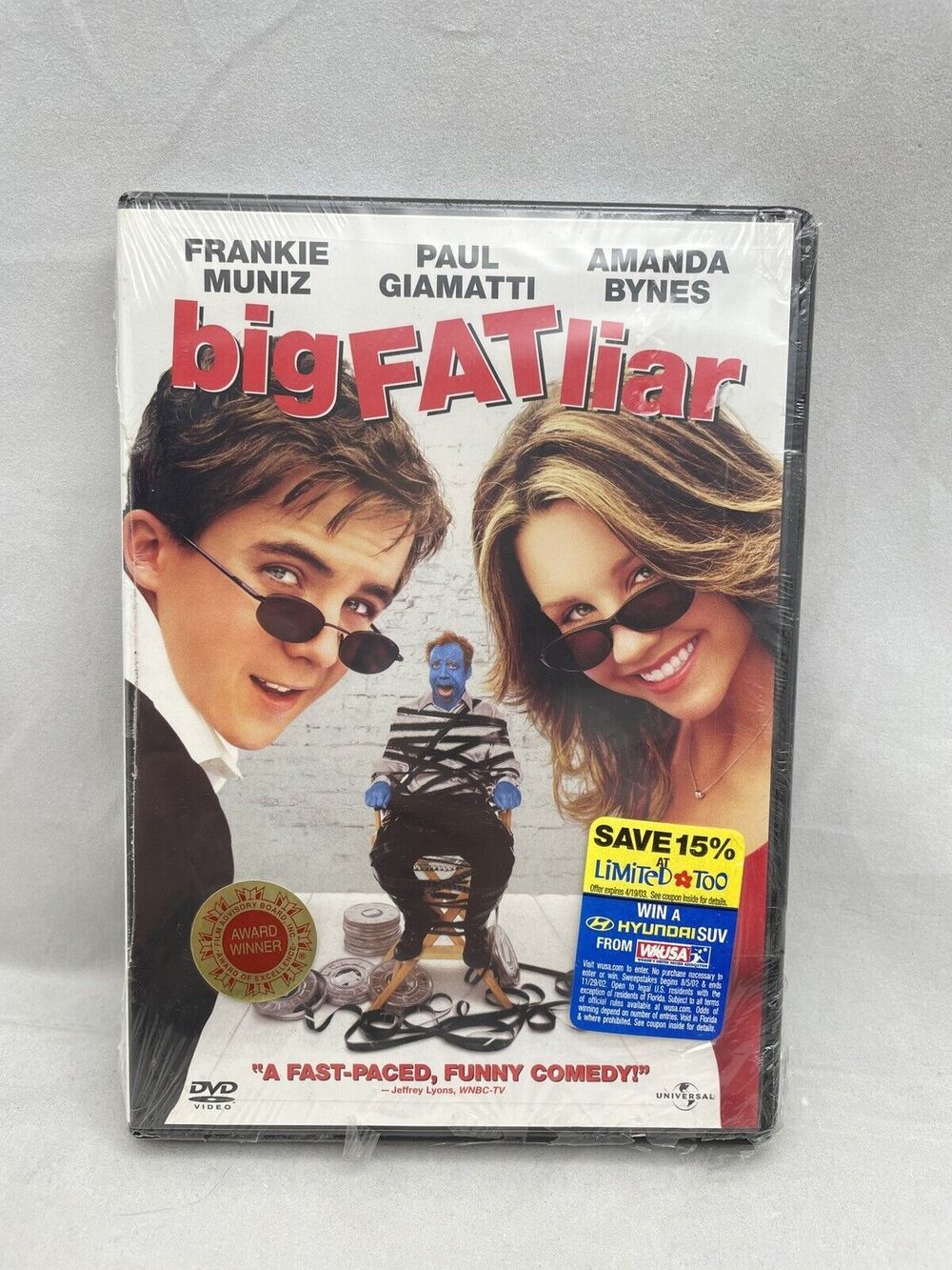 Big Fat Liar DVD Frankie Muniz Movie Comedy Amanda Bynes Paul Giamatti